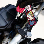 Detail of Rosinante Corazon embroidered keychain – soft fabric anime keychain – Akira Gallery
