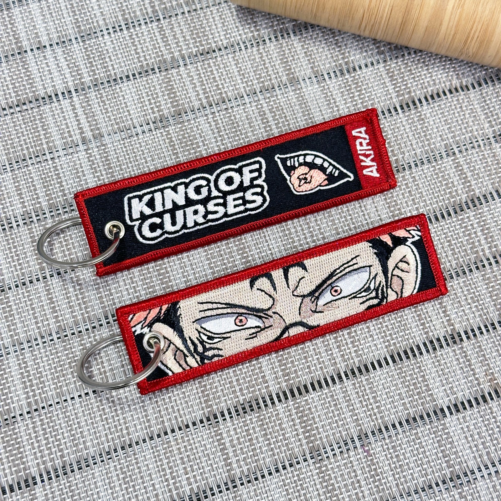 Ryomen Sukuna embroidered anime keychain inspired by Jujutsu Kaisen – Akira Gallery
