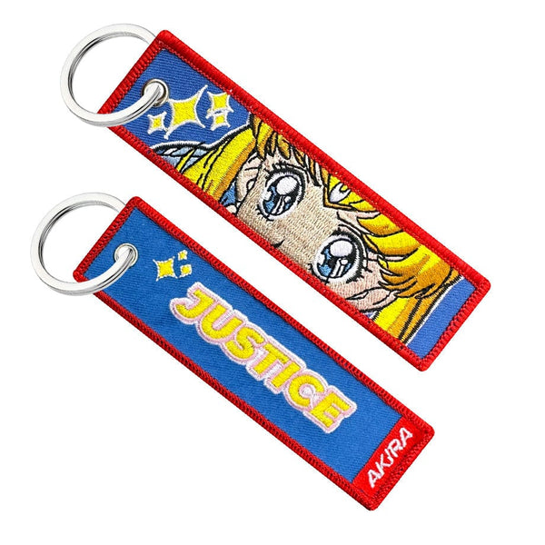 sailor moon serena mars saturn anime manga keychain keytag tag jet