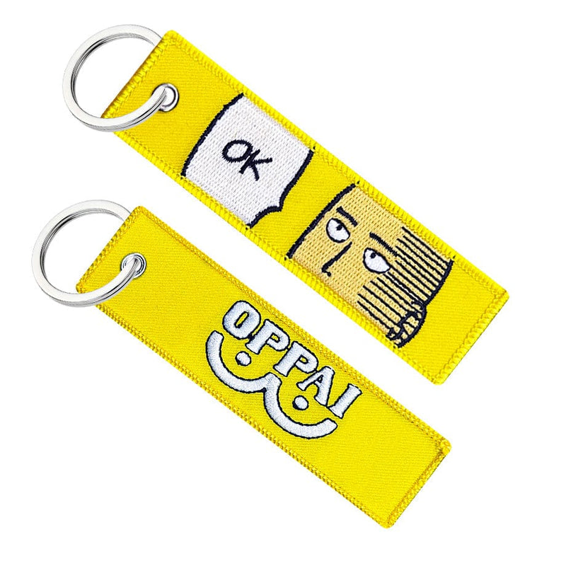 anime manga keytag keychain jet tag key saitama one punch man oppai