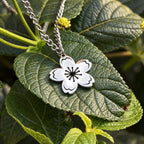 Sakura Blossom Stainless Steel Necklace inspired in Japan