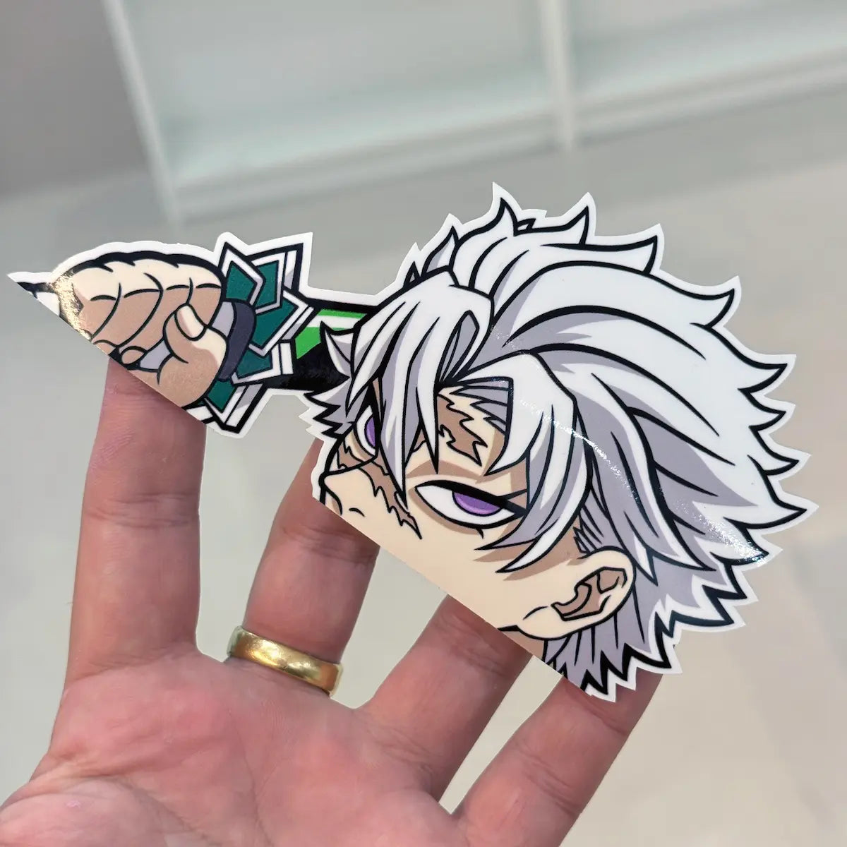 Sanemi Shinazugawa Sticker from anime Demon Slayer