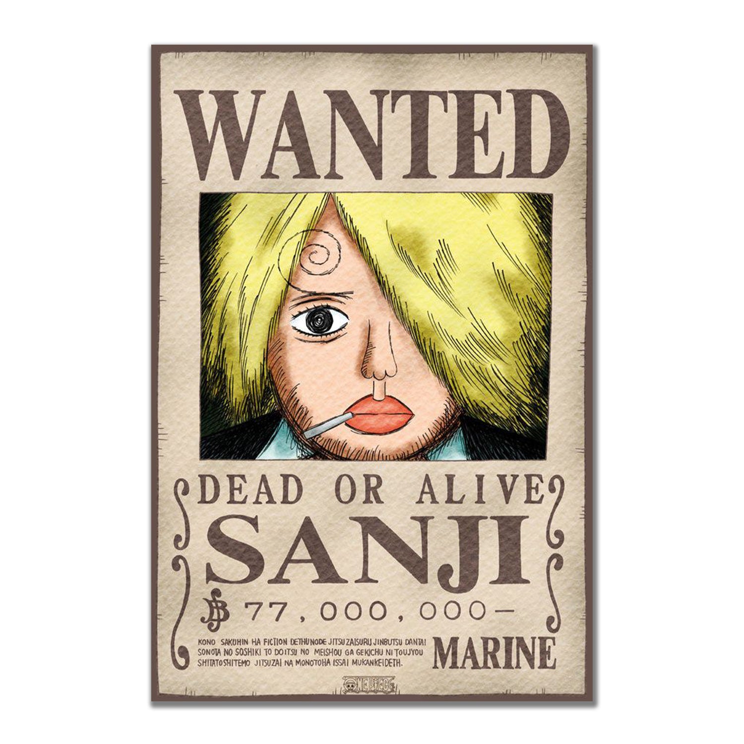 Wanted Sanji Sticker