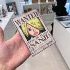 Sanji Wanted poster vinyl sticker inspired by One Piece anime