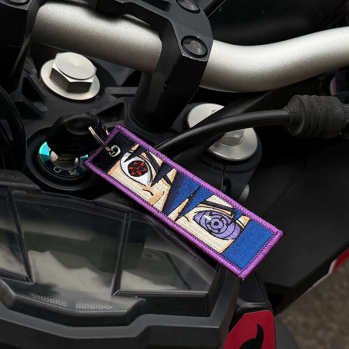 Sasuke embroidered Keytag from anime Naruto
