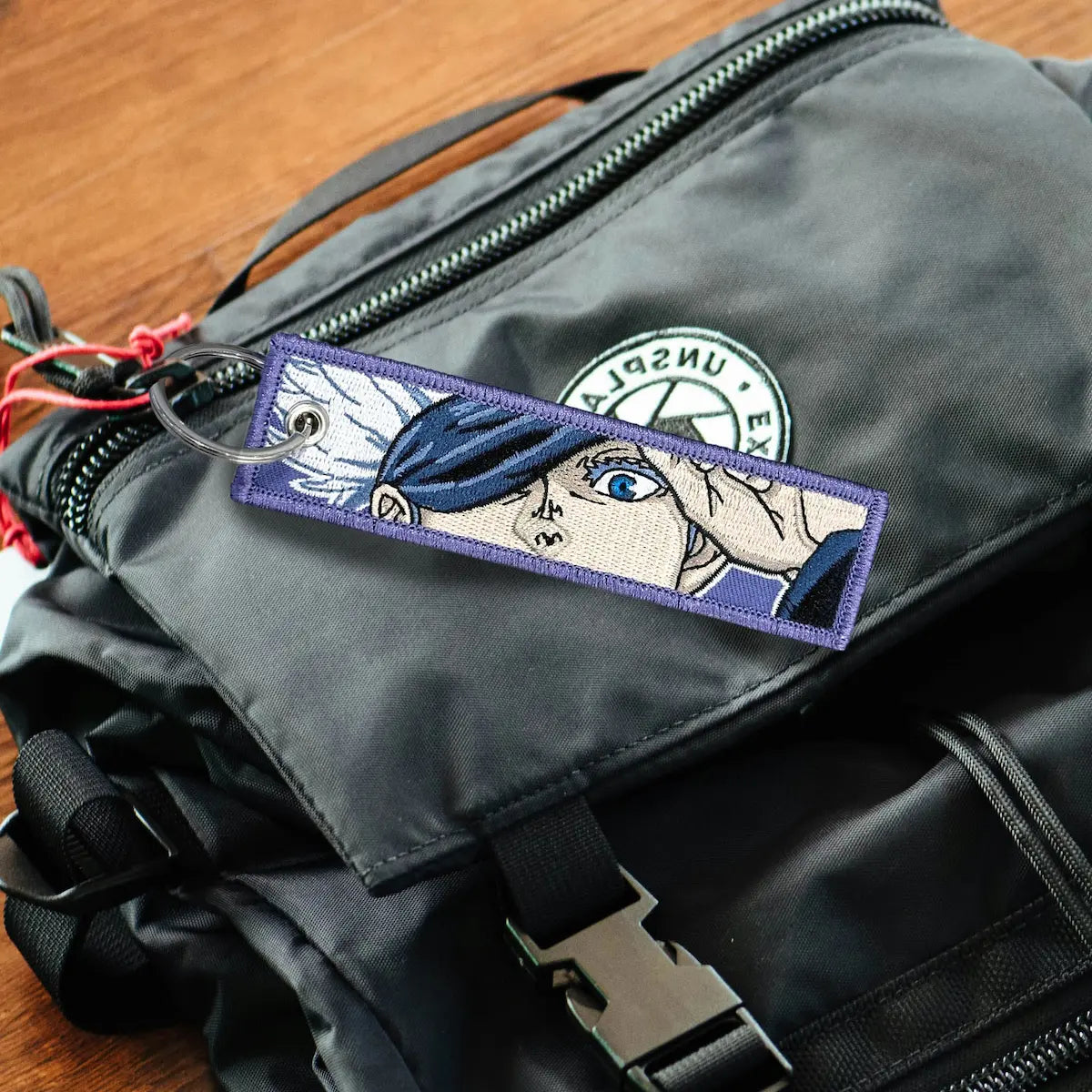 Satoru Gojo Embroidered Keychain from Anime Jujutsu Kaisen
