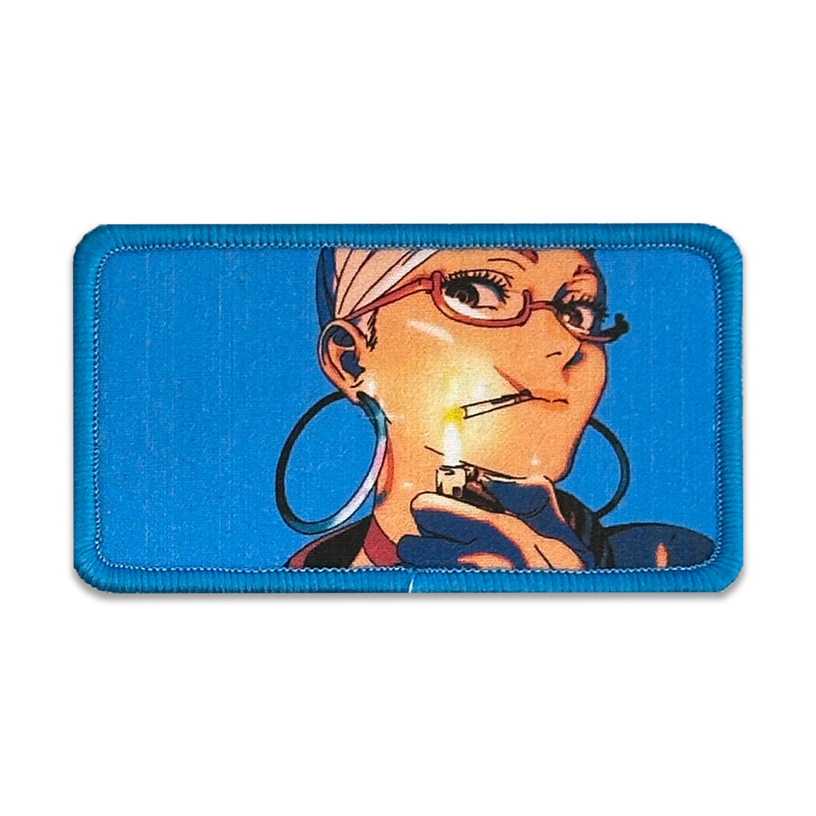 Sublimated iron-on anime patch inspired by Seiko Ayase
