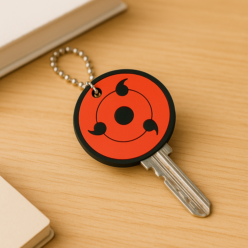 Back view of Sharingan PVC key cover for standard keys – Akira Gallery
