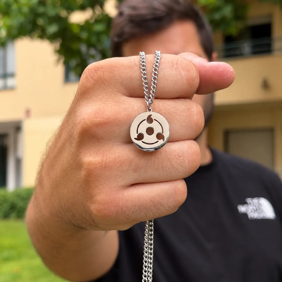Sharingan Stainless Steel Necklace from anime Naruto