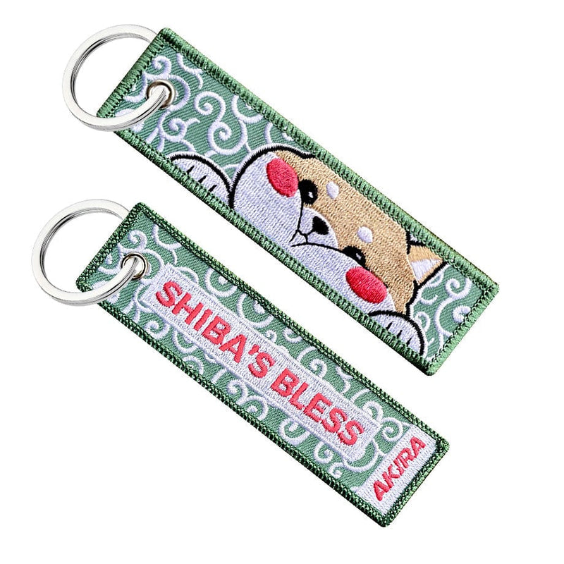 shiba inu dog cute kawaii japan japanese key keychain keytag jet tag