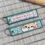 Shiba Inu Embroidered Keychain - Akira Gallery