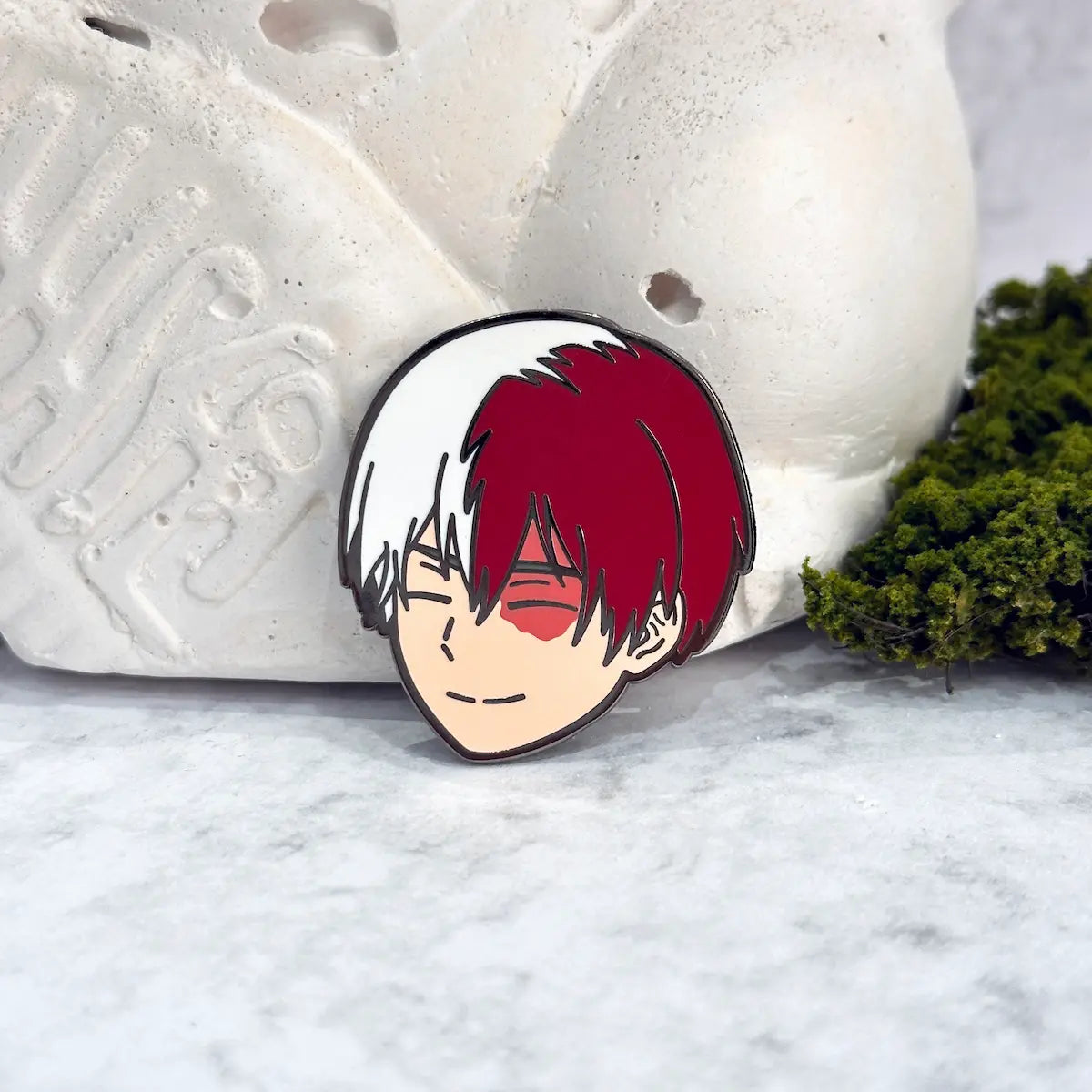 Shoto Todoroki Enamel Pin from Anime My Hero Academia