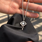 Star Key Stainless Steel Necklace from Sakura Cardcaptor Anime