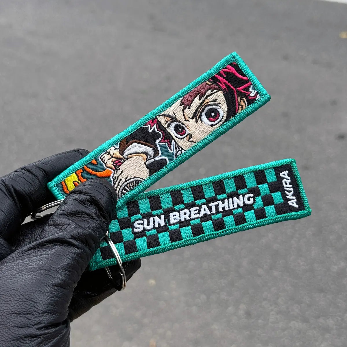 Tanjiro Kamado Embroidered Keychain from Demon Slayer Anime