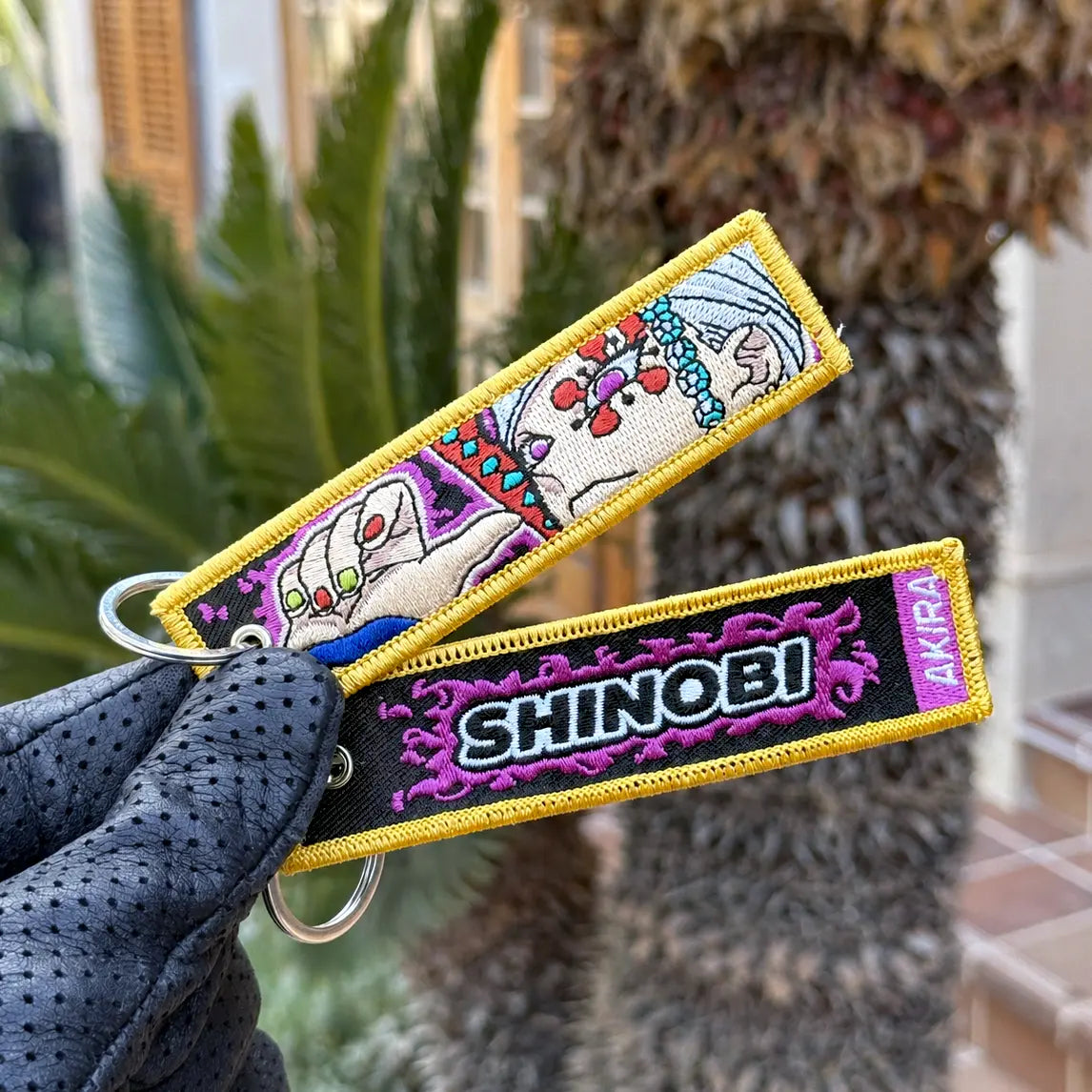 Uzui Embroidered Keychain from Anime Kimetsu No Yaiba