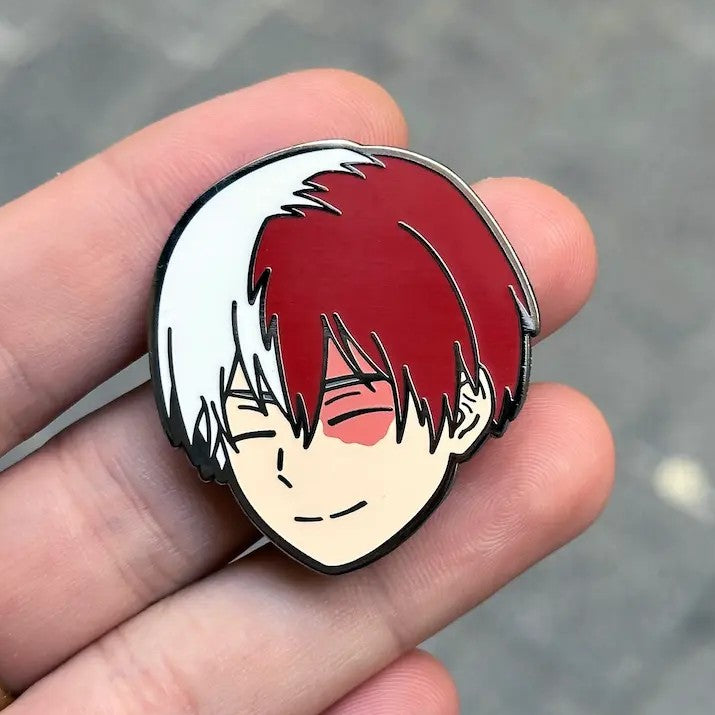 Todoroki Enamel Pin from Anime My Hero Academia