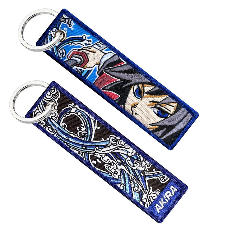 giyu tomioka demon slayer keychain keytag jet tag key ring anime manga