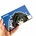 Giyu Tomioka vinyl peeker sticker from anime Demon Slayer
