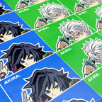 Tomioka and Sanemi Vinyl Stickers from anime Demon Slayer
