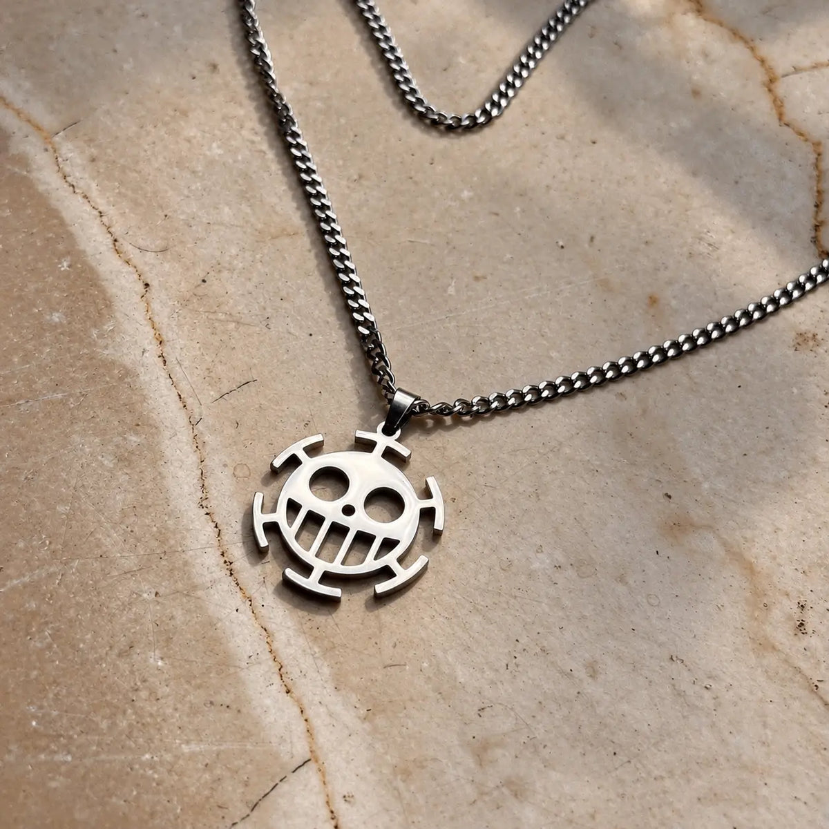 Trafalgar Law Sign Stainless Steel Necklace from anime One Piece