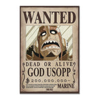 Wanted Usopp Sticker