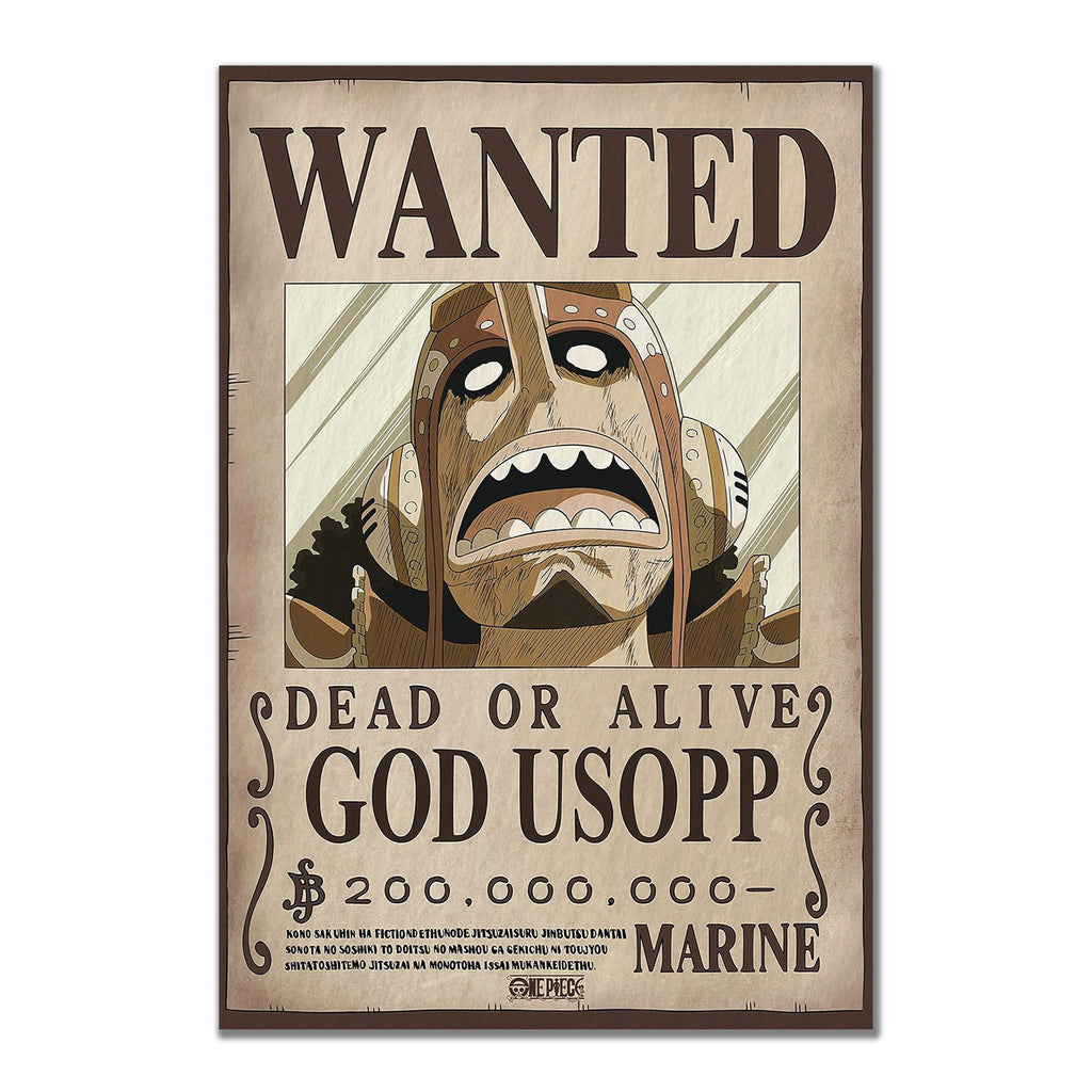 Usopp Wanted Sticker | One Piece Vinyl Decal 15x10cm - Akira Gallery