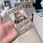 Usopp Wanted poster vinyl sticker inspired by Anime One Piece