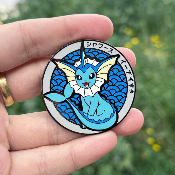 Vaporeon Enamel Pin from Pokemon Anime Series