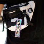 Detail of Yamato embroidered keychain – soft fabric anime keychain – Akira Gallery

