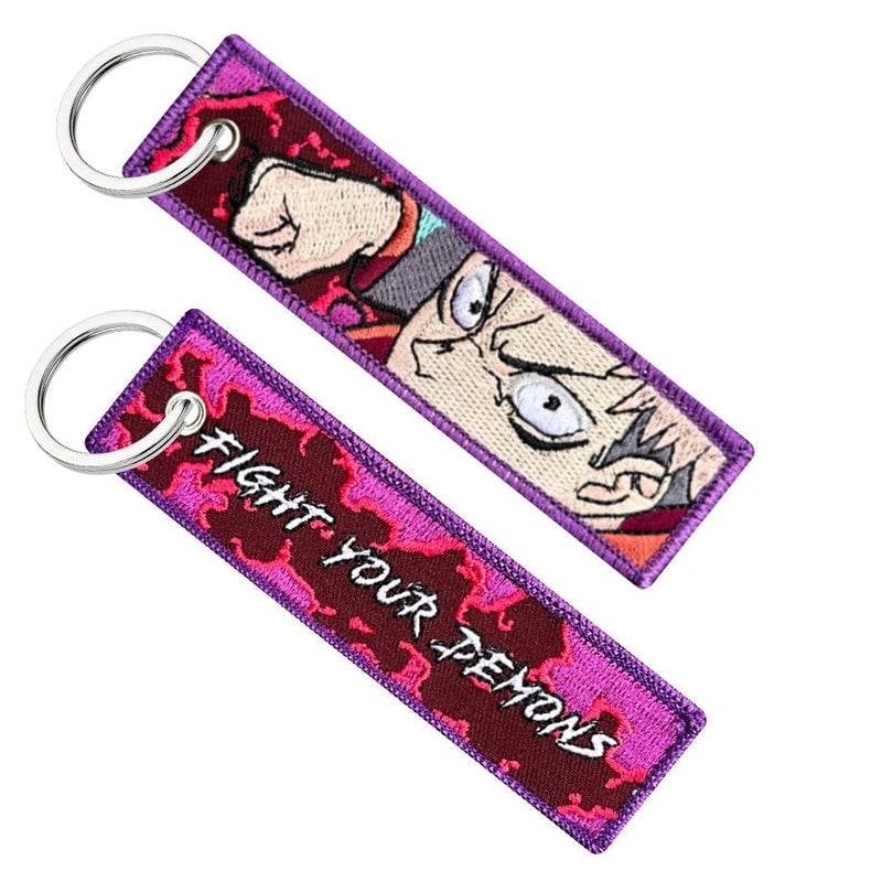 yuji itadori jujutsu kaisen anime manga keytag keychain jet tag key