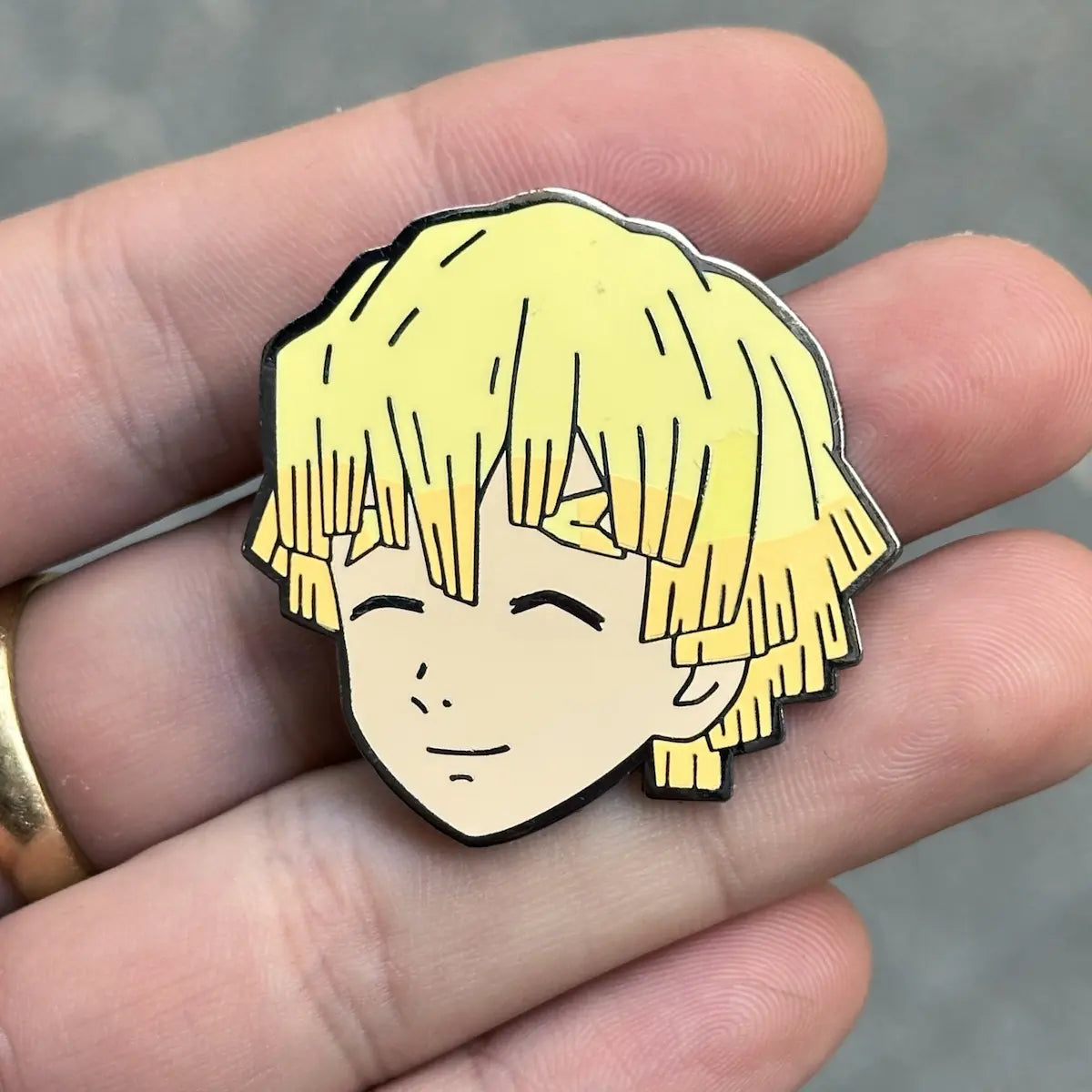 Zenitsu Enamel Pin from Anime Kimetsu No Yaiba