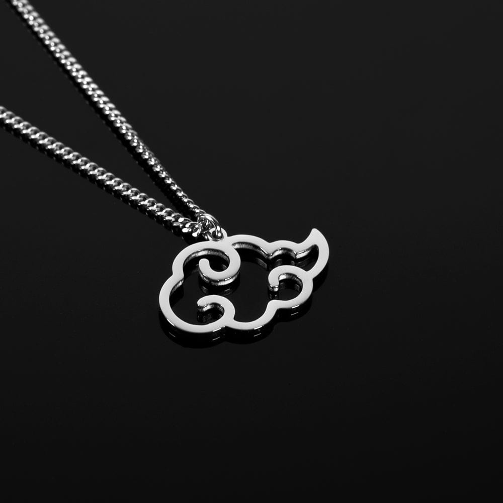 Anime-inspired Akatsuki cloud stainless steel necklace
