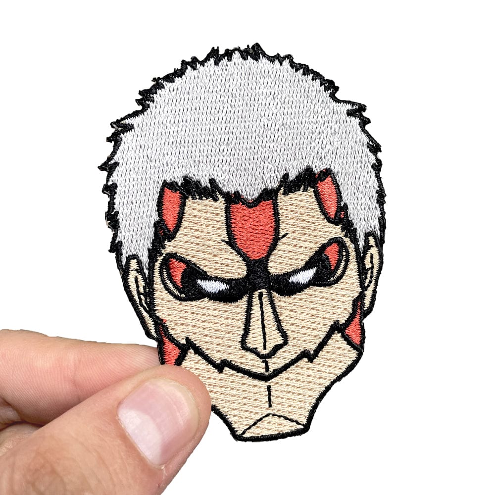 Armored Titan embroidered anime patch inspired by Attack on Titan with iron on backing – Akira Gallery
