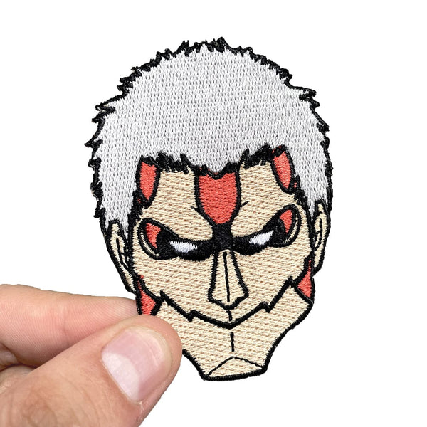 Armored Titan embroidered anime patch inspired by Attack on Titan with iron on backing – Akira Gallery
