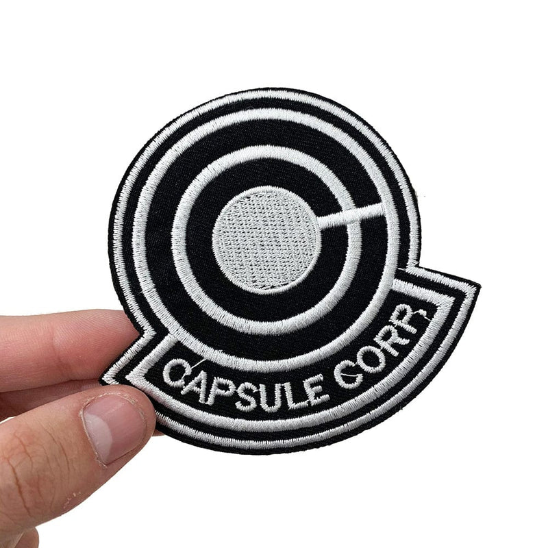 Capsule Corp embroidered anime patch inspired by Dragon Ball with iron on backing – Akira Gallery
