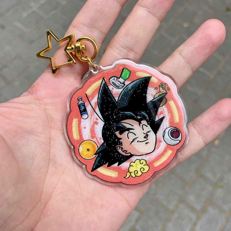 son goku dragon ball vegeta dbz super anime manga saiyan otaku cosplay keychain lanyard