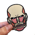 Colossal Titan embroidered anime patch inspired by Attack on Titan with iron on backing – Akira Gallery
