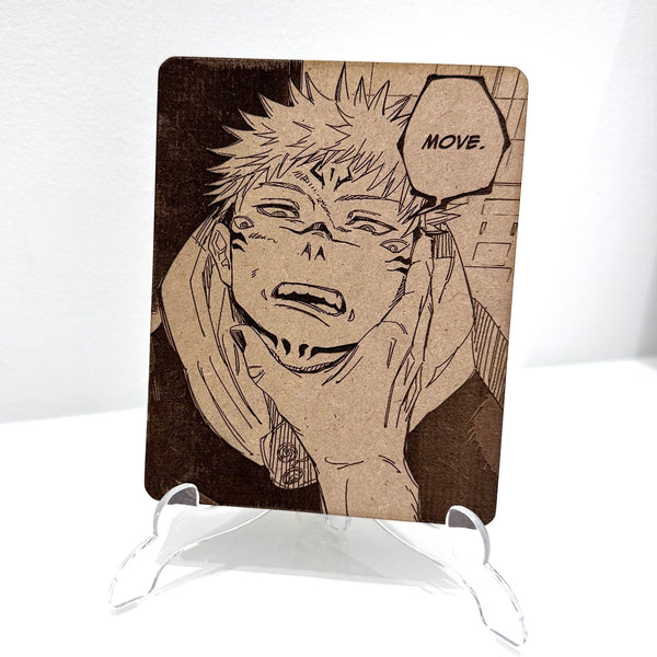 jujutsu kaisen sukuna yuji gojo suguru satoru anime manga poster cartel wood art megumi yuta nobara