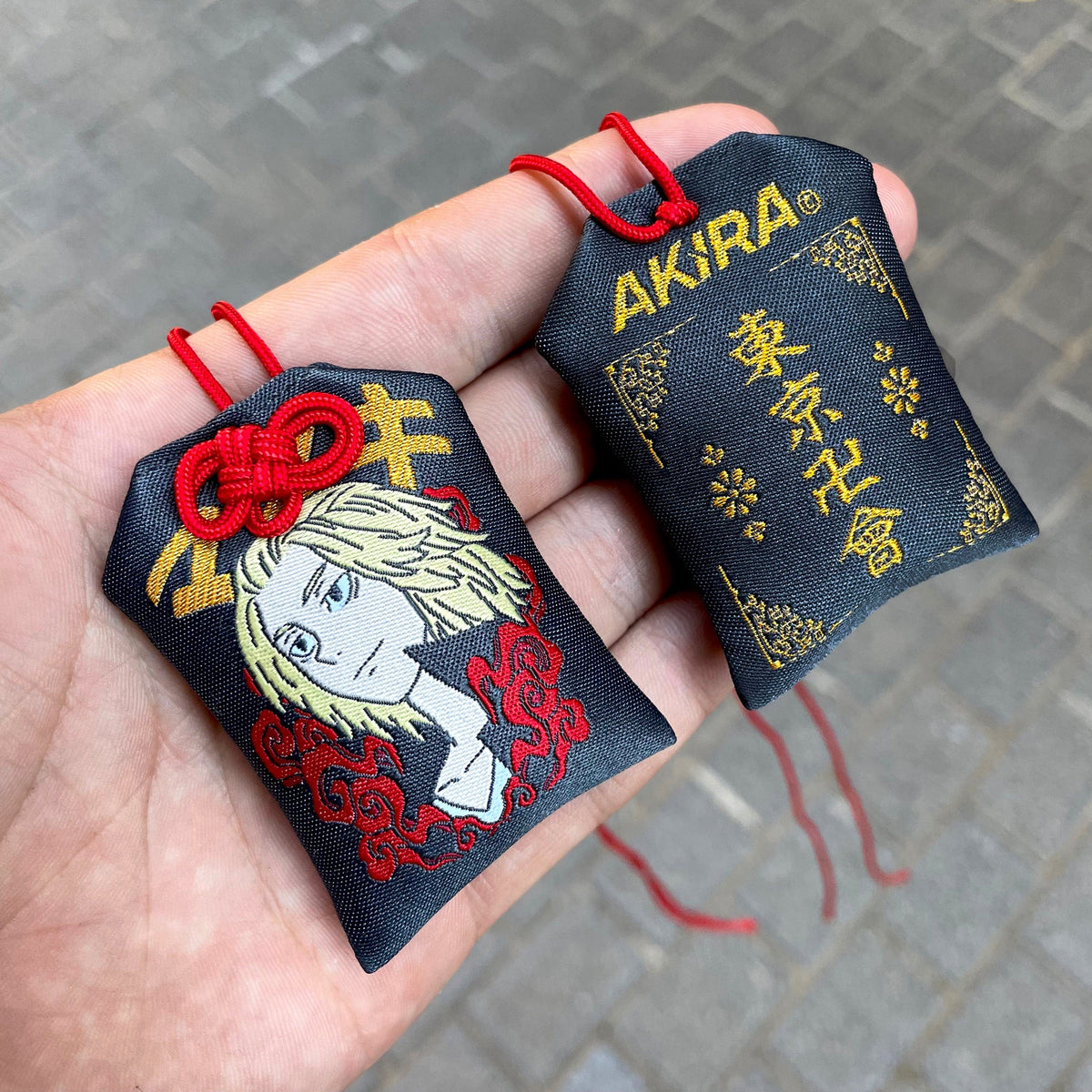 Anime-inspired Manjiro Sano Japanese style omamori charm
