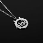 Anime-inspired Princess Mononoke stainless steel necklace
