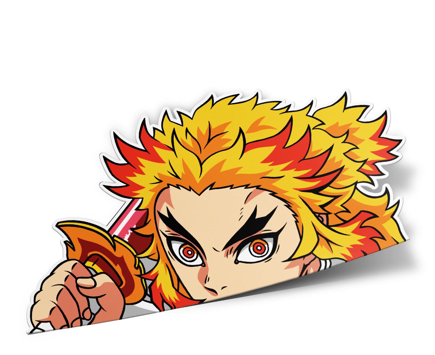 kyojuro rengoku flame hashira demon slayer kimetsu no yaiba car decal sticker anime manga