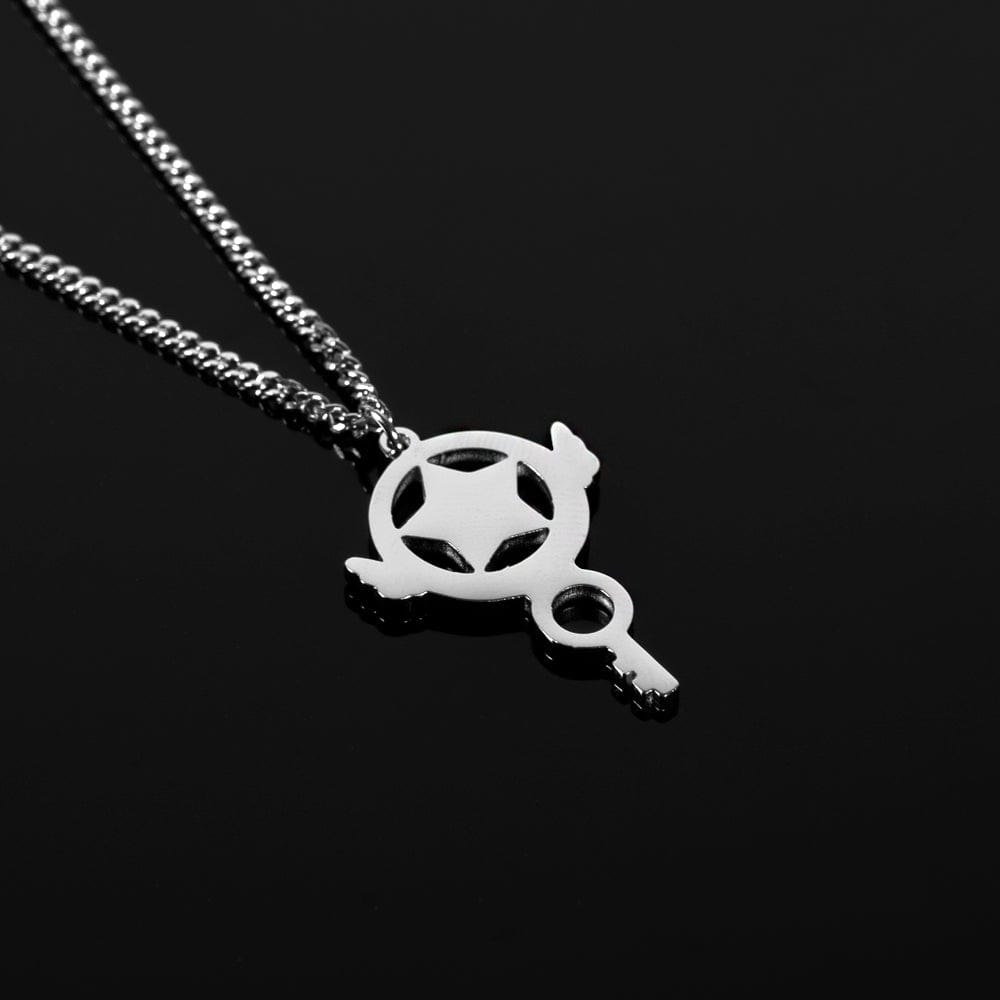 Anime-inspired Star Key necklace in stainless steel
