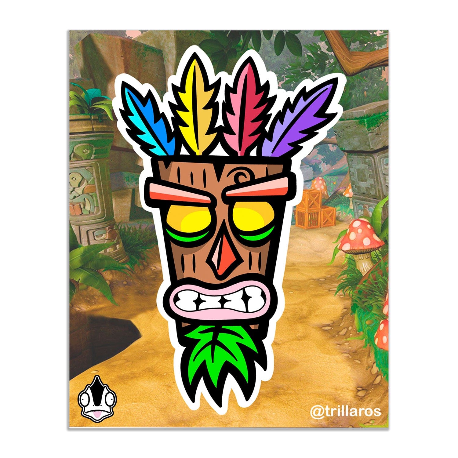 Crash Bandicoot (Aku Aku Mask) – Retro Games Crafts