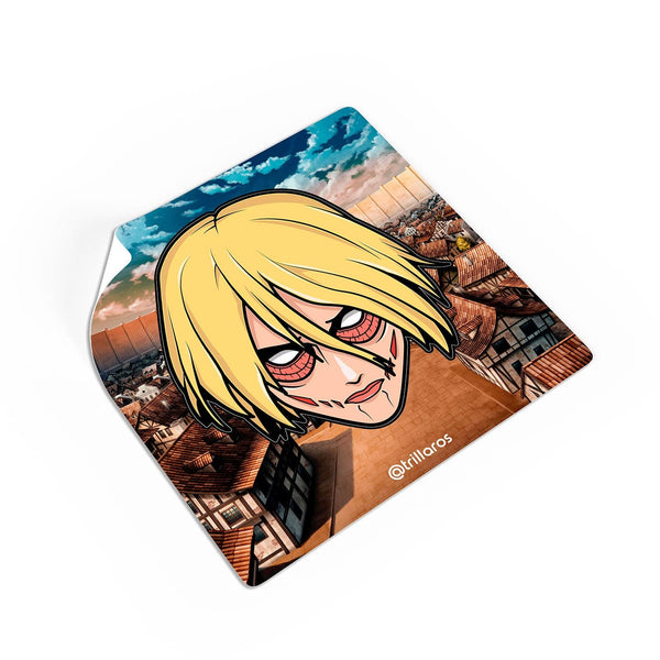 attack on titan female annie sticker car decal anime manga