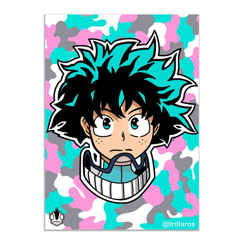 midoriya izuku deku my hero academia boku no hero anime manga sticker car decal