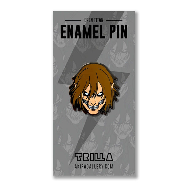 aot jaw attack on titan shingeki no kyogin eren levi mikasa erwin reiner colossal anime manga enamel pin