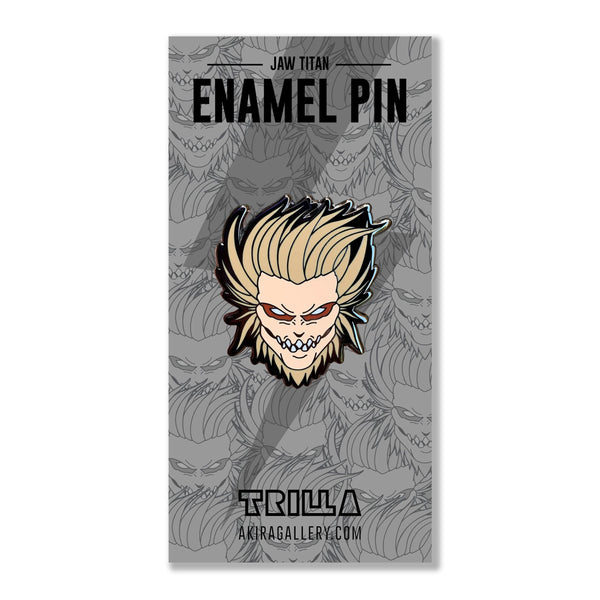 aot jaw attack on titan shingeki no kyogin eren levi mikasa erwin reiner colossal anime manga enamel pin