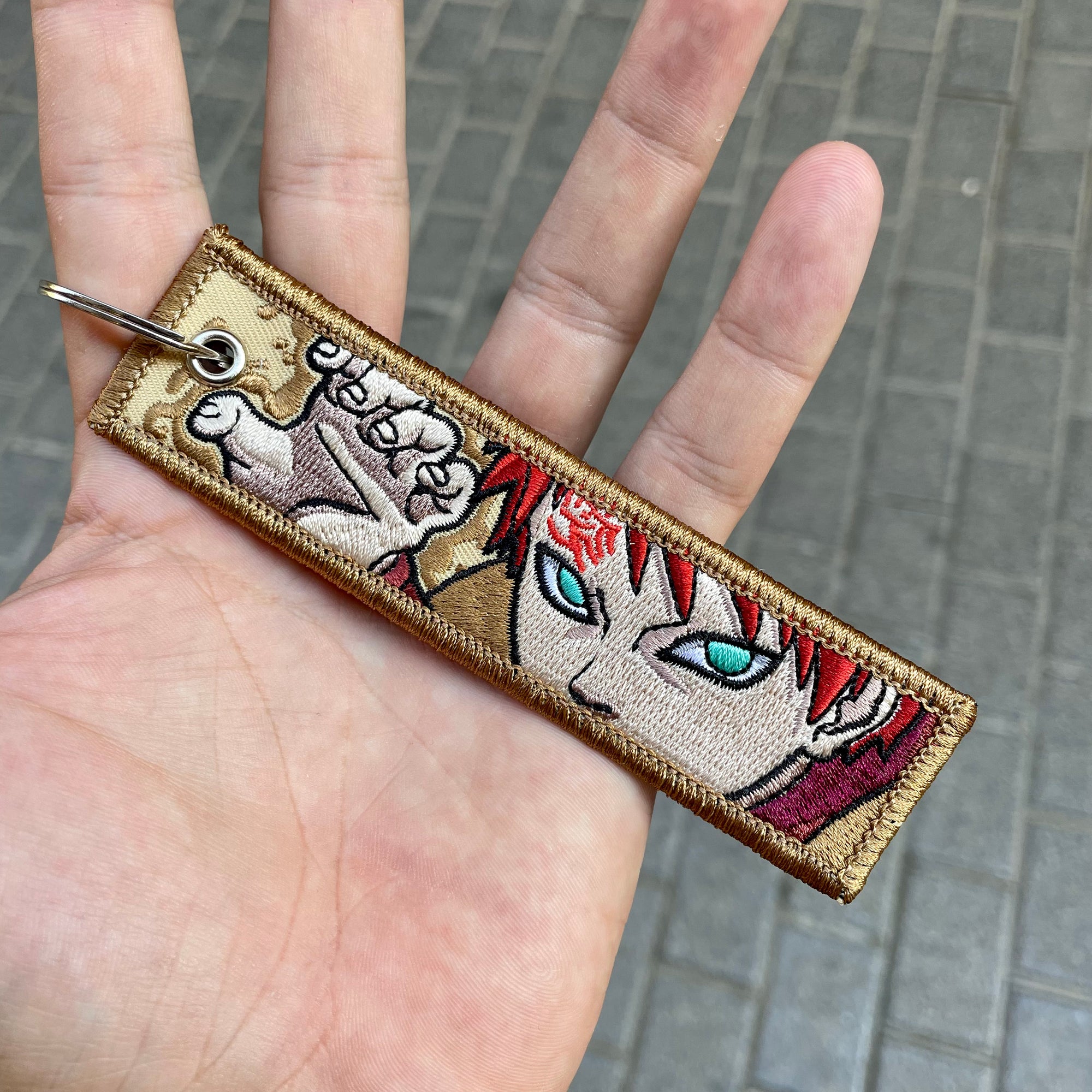 gaara sharingan naruto shippuden keychain anime manga jet tag keytag otaku kawaii 