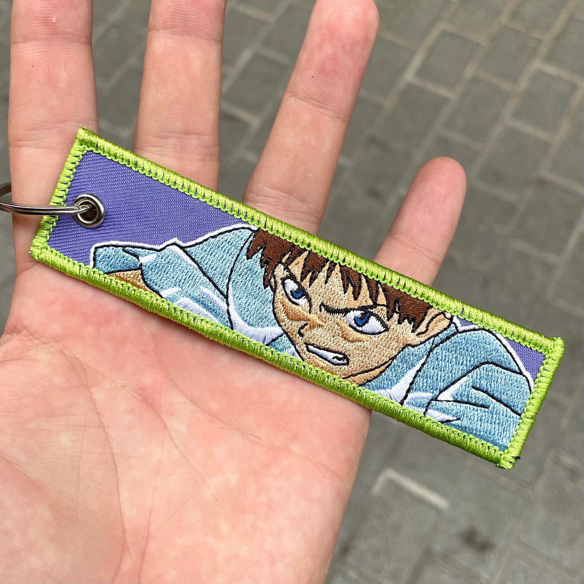 shinji eva 01 evangelion keychain keytag jet tag anime manga otaku kawaii