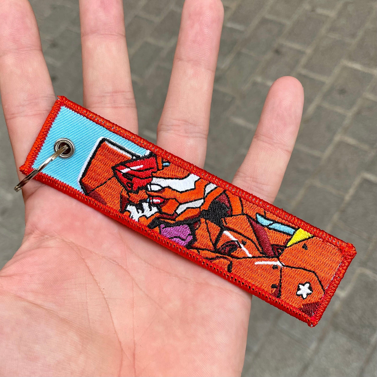 asuka eva 02 evangelion keychain keytag jet tag anime manga otaku kawaii
